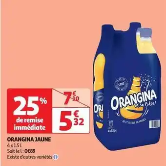 Auchan Supermarché Orangina - jaune offre