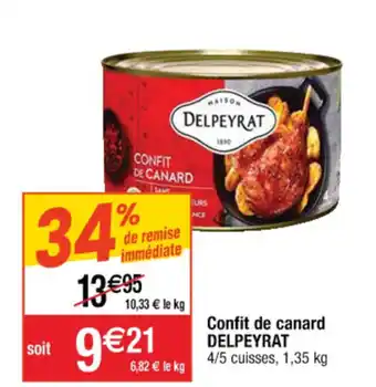 Cora x Carrefour Confit de canard delpeyrat offre
