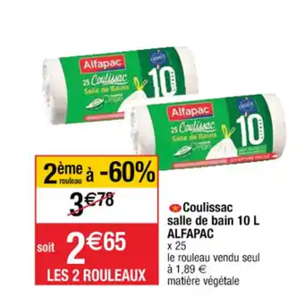 Coulissac salle de bain 10 L ALFAPAC