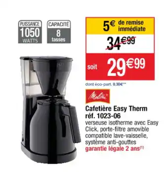 Cora x Carrefour Cafetière easy therm offre