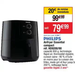 Cora x Carrefour Airfryer essential compact offre