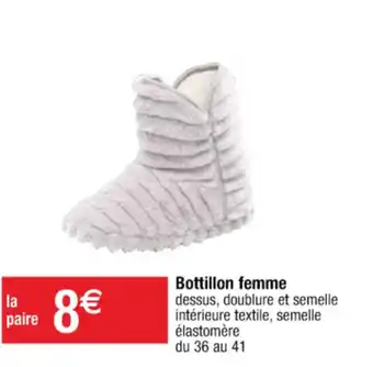 Cora x Carrefour Bottillon femme offre