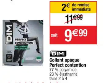 Cora x Carrefour Collant opaque perfect contention offre