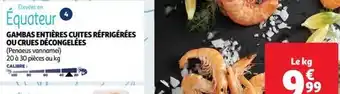 Auchan Gambas entières cuites réfrigérées offre