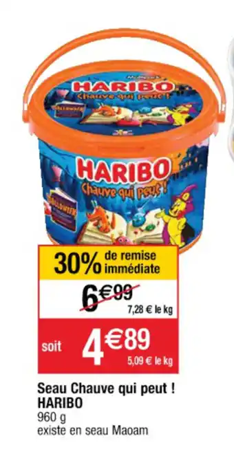Cora x Carrefour Seau chauve qui peut! HARIBO offre