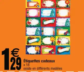 Cora x Carrefour Étiquettes cadeaux offre