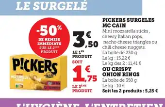 Hyper U PICKERS SURGELES MC CAIN offre