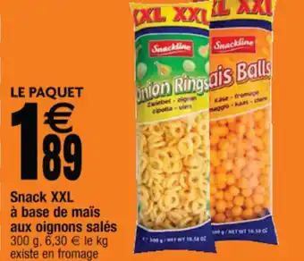 Cora x Carrefour Snack XXL à base de maïs aux oignons salés offre