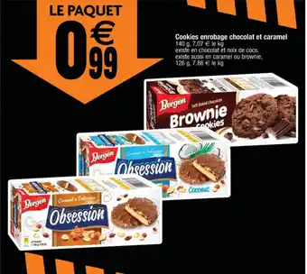 Cookies enrobage chocolat et caramel