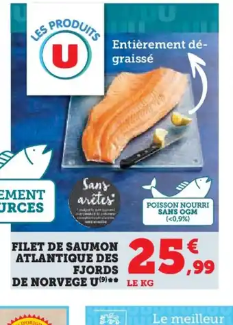 Hyper U FILET DE SAUMON ATLANTIQUE DES FJORDS offre