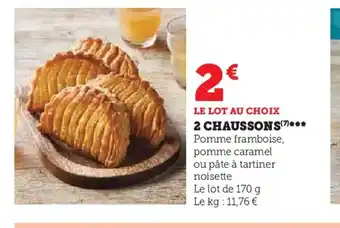 Hyper U 2 CHAUSSONS offre