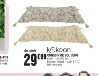 La Foir'Fouille COUSSIN DE SOL LONG offre