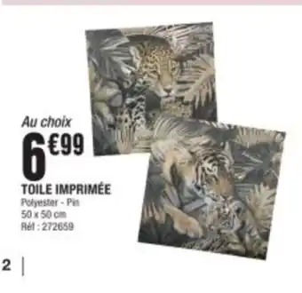 La Foir'Fouille TOILE IMPRIMÉE offre