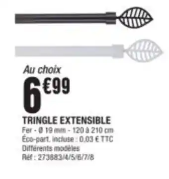La Foir'Fouille TRINGLE EXTENSIBLE offre