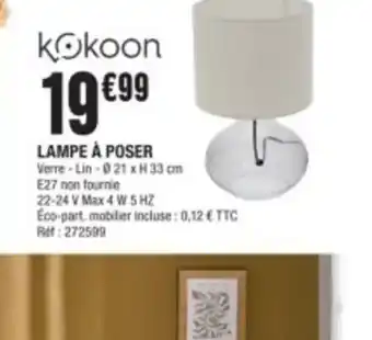 La Foir'Fouille LAMPE À POSER offre