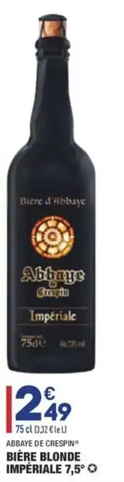 ALDI Bière blonde impériale offre