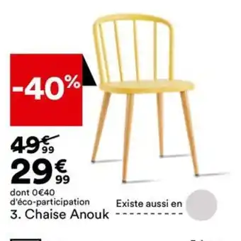 BUT Chaise Anouk offre