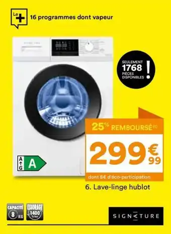 BUT Lave-linge hublot offre