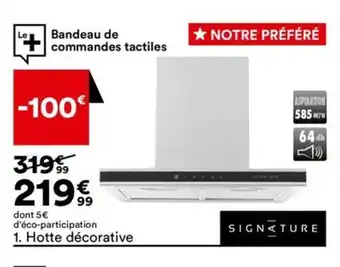 BUT Hotte décorative offre