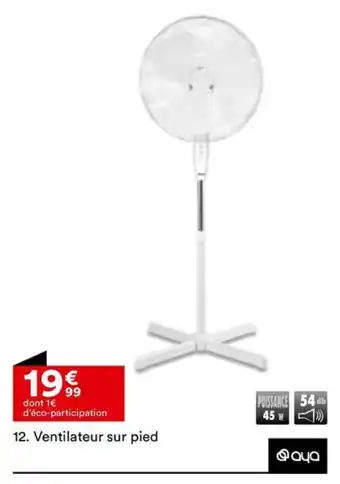 BUT Ventilateur sur pied offre