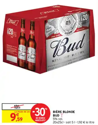 Intermarché Express BIÈRE BLONDE BUD offre