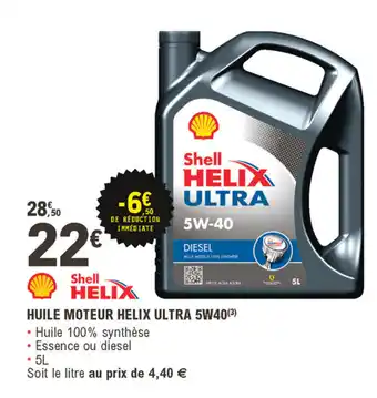 E.Leclerc L'Auto Huile Moteur Helix Ultra 5W40 offre