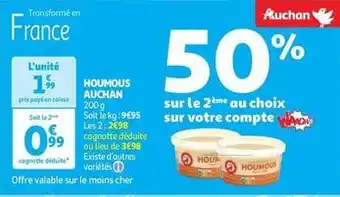Auchan Supermarché Auchan - houmous offre