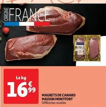 Auchan Supermarché Magrets de canard maison montfort offre