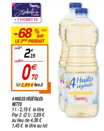 4 Huiles Végétales