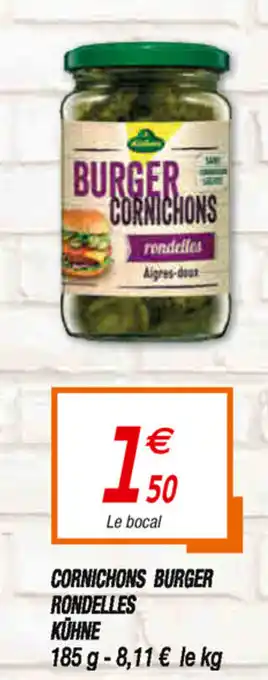 Cornichons Burger Rondelles