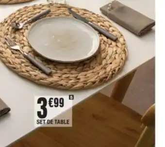 La Foir'Fouille SET DE TABLE offre