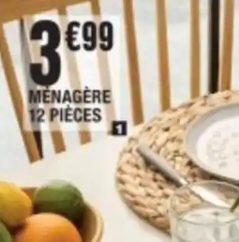 La Foir'Fouille MENAGERE 12 PIECES offre