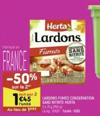 Lardons Fumés Conservation