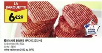 Leader Price Viande Bovine Haché 20% MG offre
