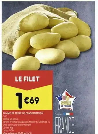Leader Price Pomme de Terre de Consommation offre