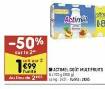 Actimel Goût Multifruits