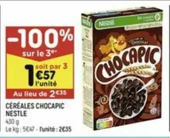 Leader Price Céréales Chocapic Nestle offre