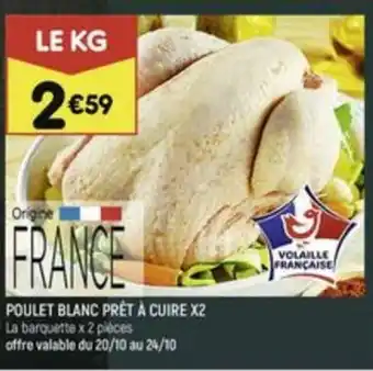 Poulet Blanc Prêt à Cuire X2