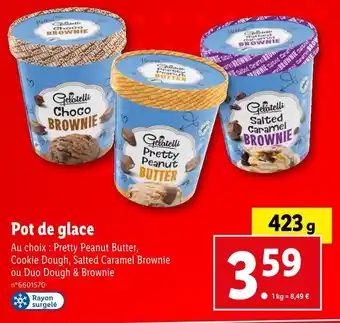 Lidl Gelatelli Pot de glace offre