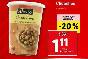 Lidl Alesto Chouchou offre