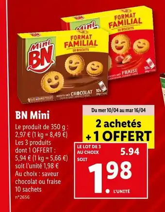 Lidl BN BN Mini offre