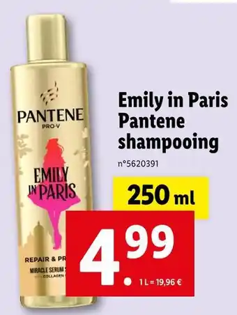 Lidl PANTENE PRO-V Emily in Paris Pantene shampooing offre