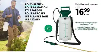 Lidl Parkside Pulvérisateur à pression offre