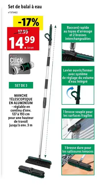 Lidl Set de balai à eau offre