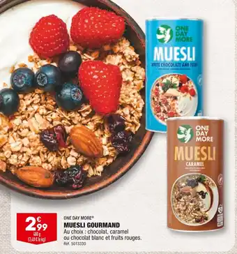 ALDI ONE DAY MORE MUESLI GOURMAND offre