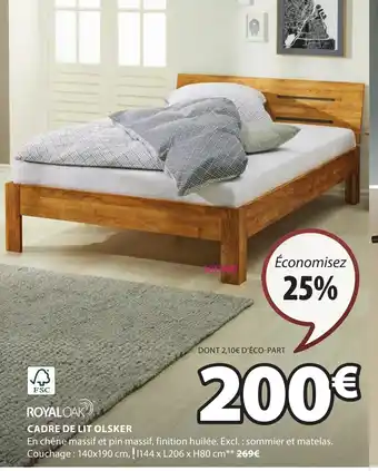 JYSK CADRE DE LIT OLSKER offre