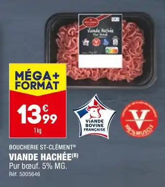 ALDI BOUCHERIE ST-CLÉMENT VIANDE HACHÉE offre