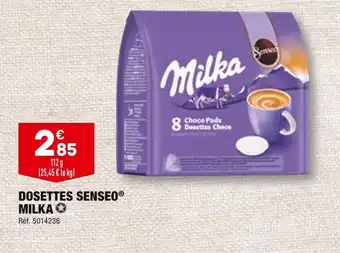 ALDI MILKA DOSETTES SENSEO offre