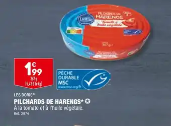 ALDI LES DORIS PILCHARDS DE HARENGS offre