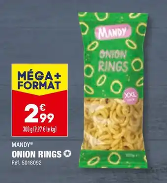 ALDI MANDY ONION RINGS offre